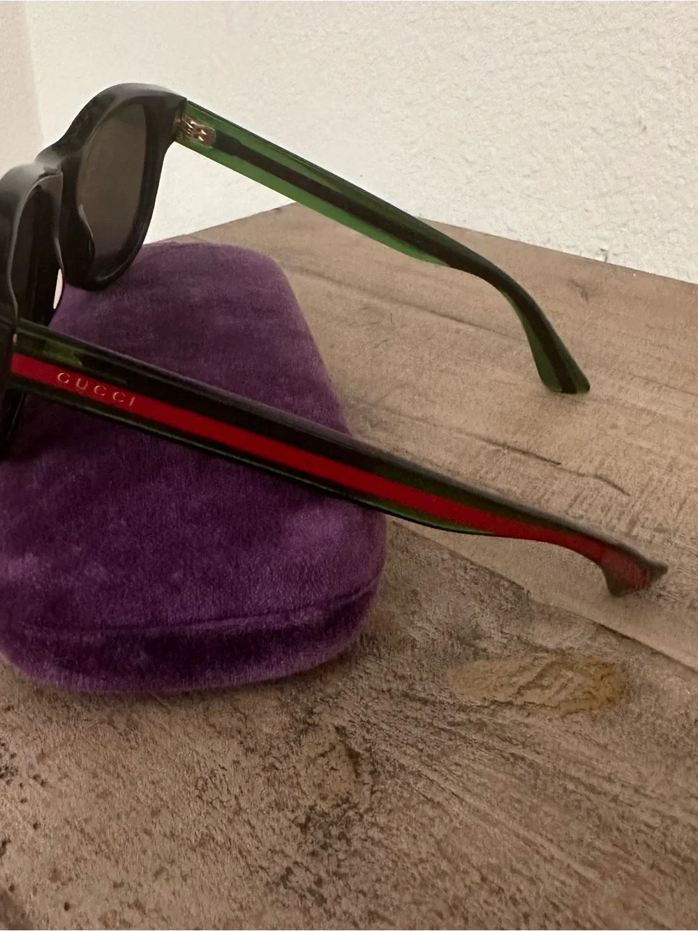 Gucci Black Sunglasses with Dark Lenses
